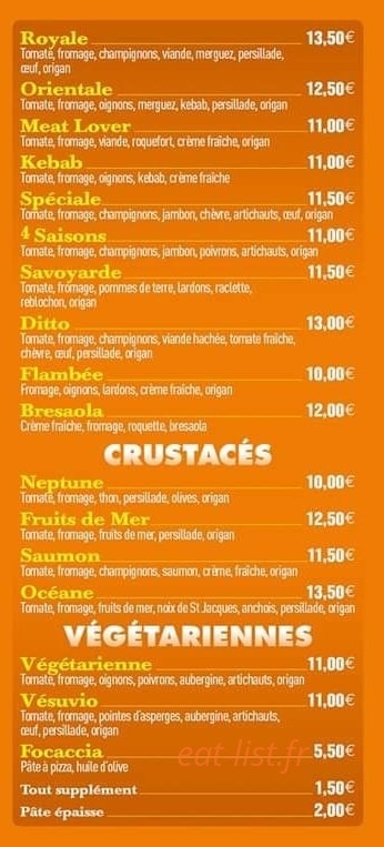 Azur pizza — carte page 5