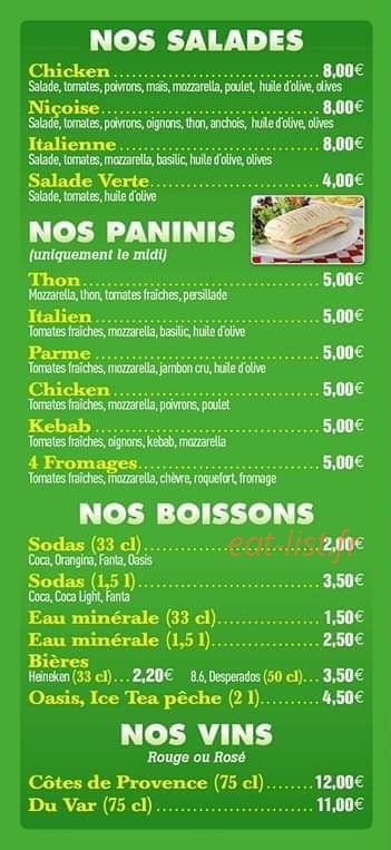 Azur pizza — carte page 3