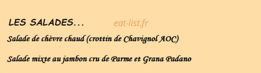 Carnival Restaurant — carte page 2