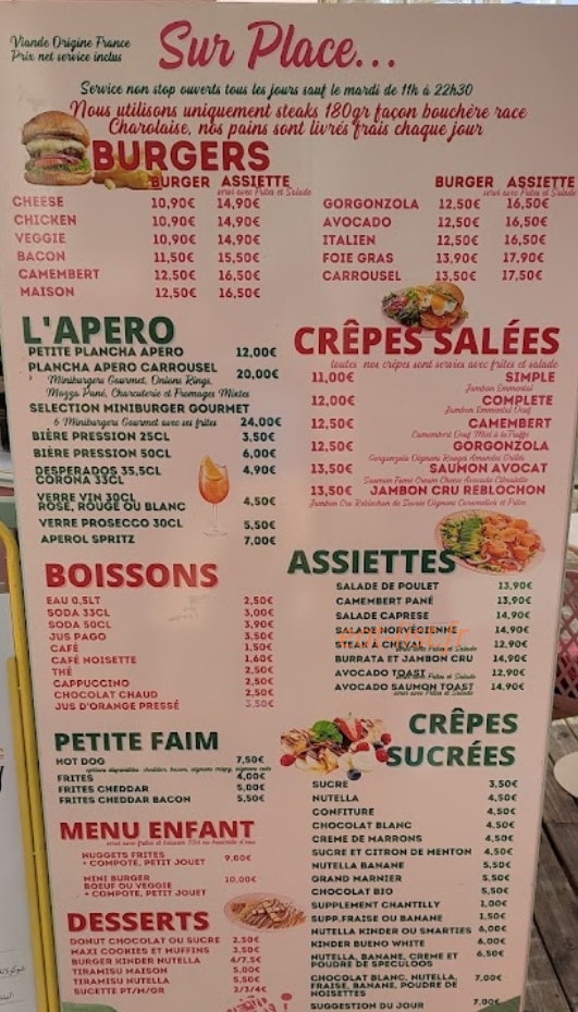Carrousel Factory — carte page 1