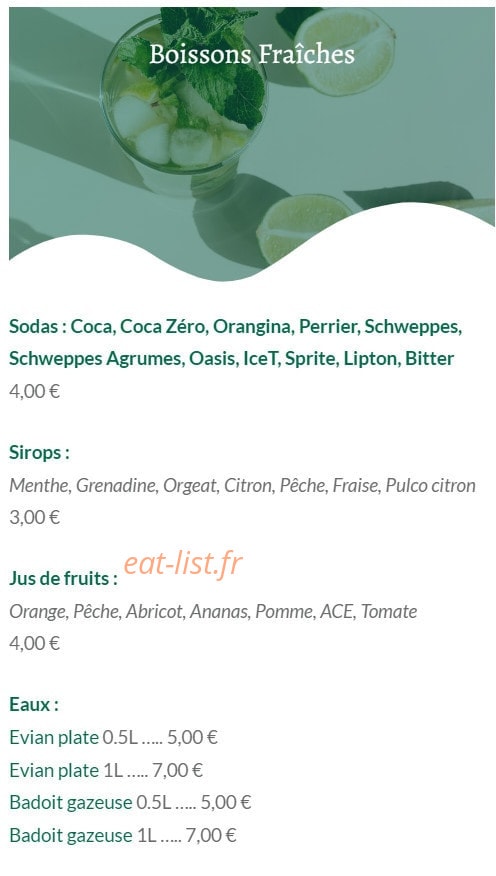 Chef Zïolo — carte page 29