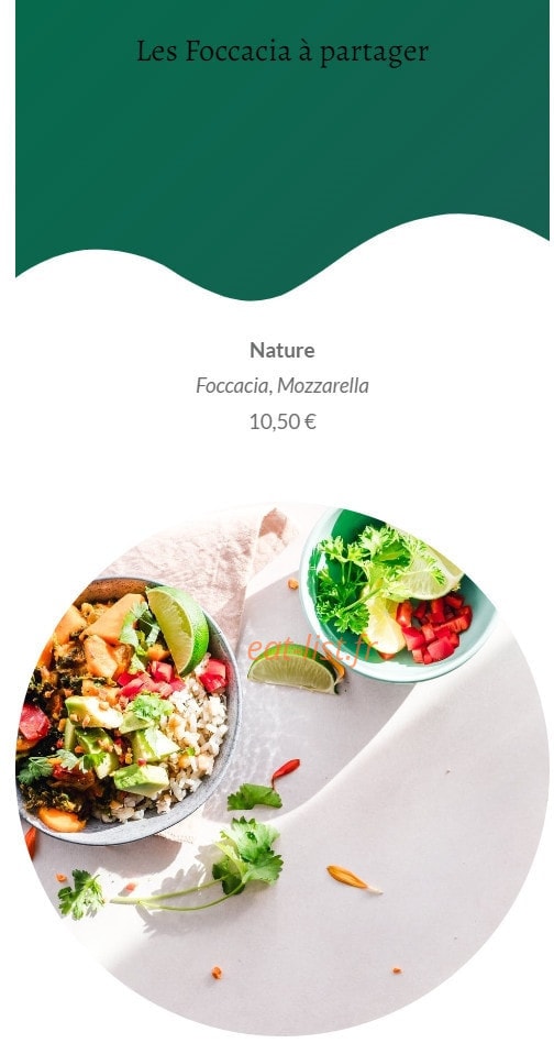 Chef Zïolo — carte page 5