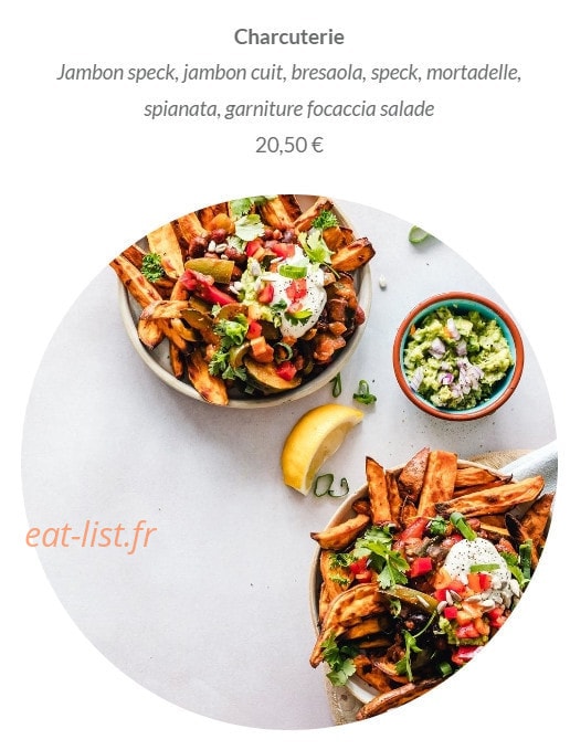Chef Zïolo — carte page 2