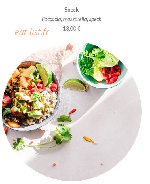 Chef Zïolo — carte page 6