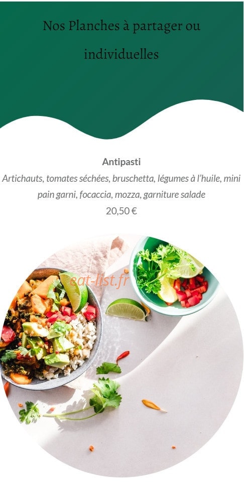 Chef Zïolo — carte page 1