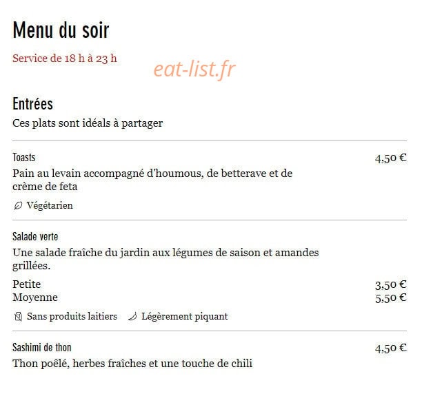 Chez Tonton — carte page 1