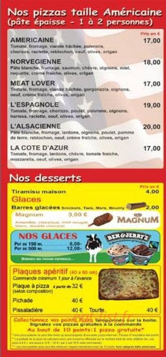 Festival Pizza — carte page 4