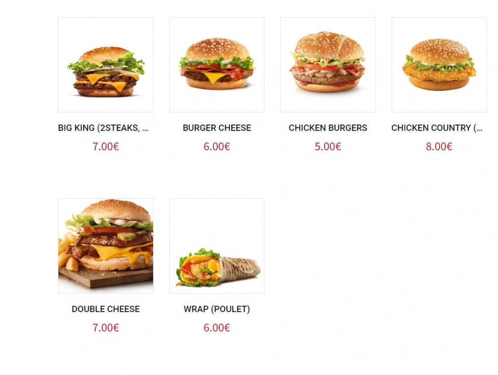 Ici Food — carte page 2
