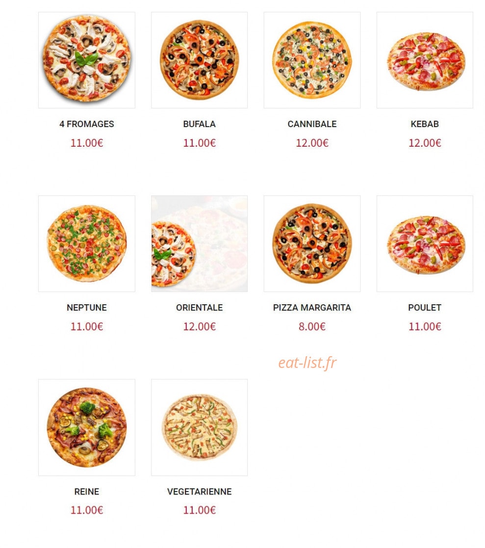 Ici Food — carte page 1