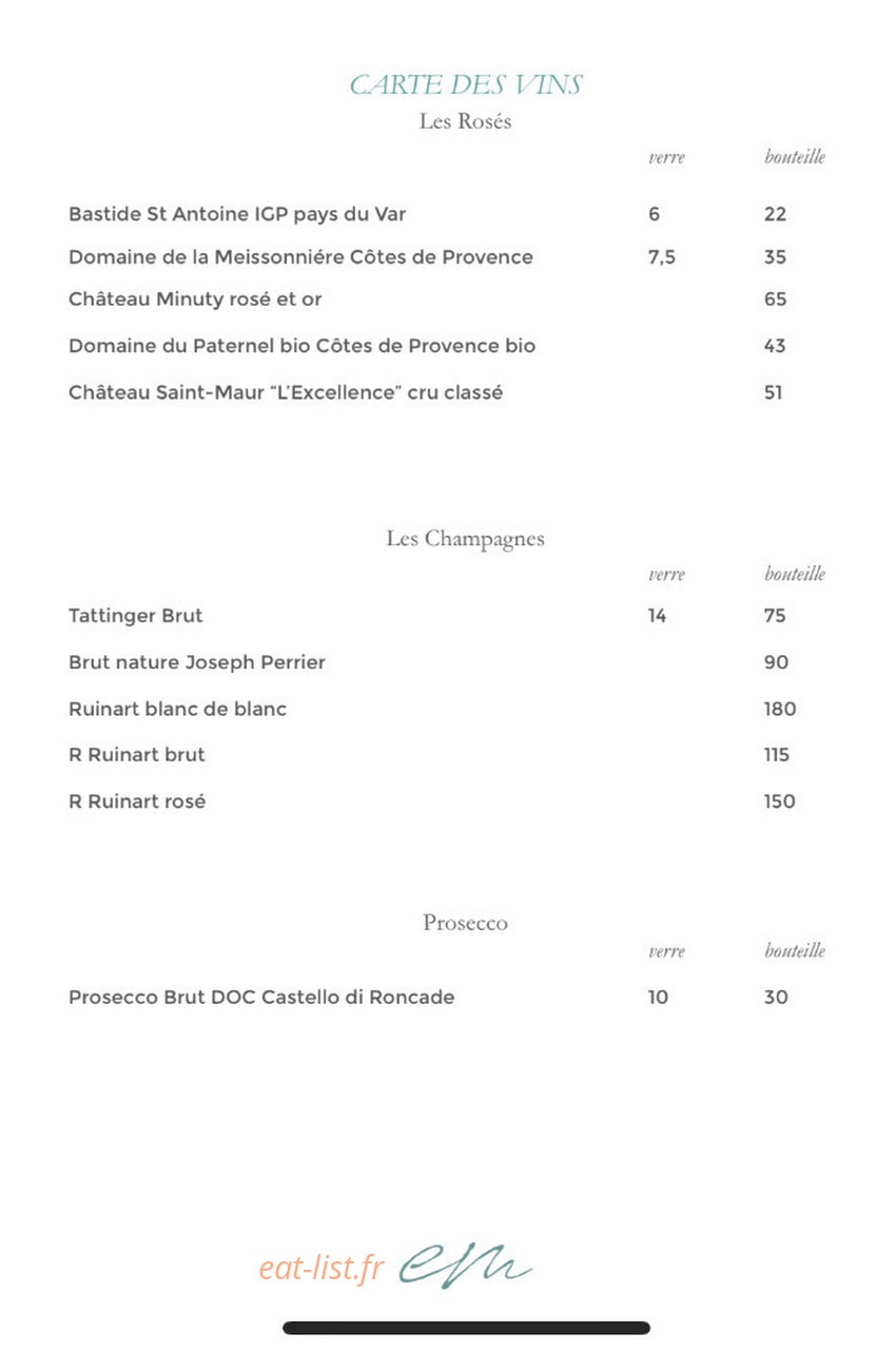 L'Effet Mer — carte page 6
