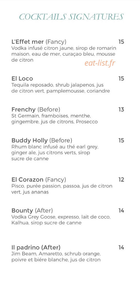 L'Effet Mer — carte page 4