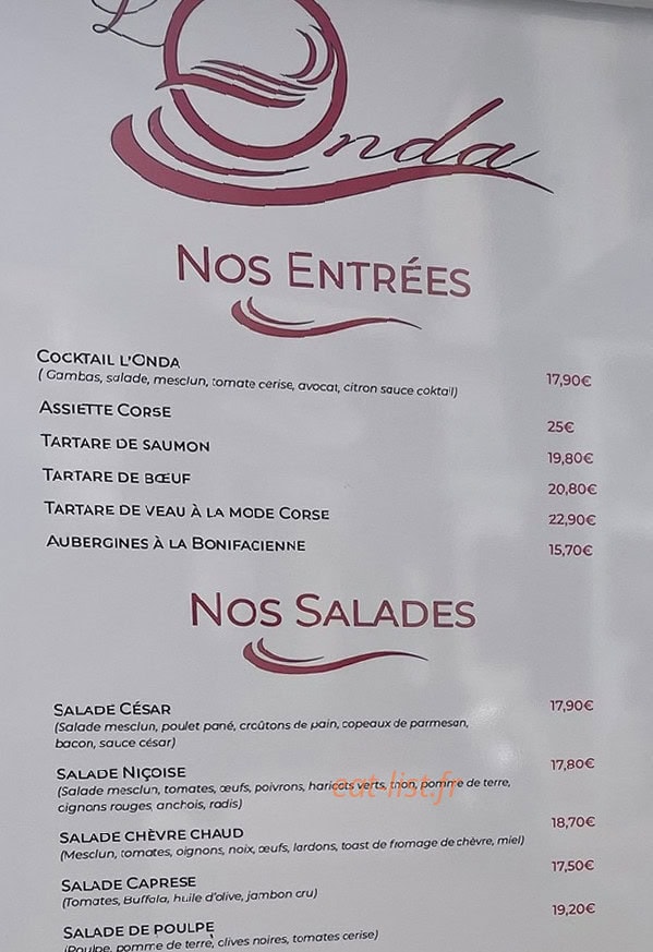 L'Onda — carte page 1