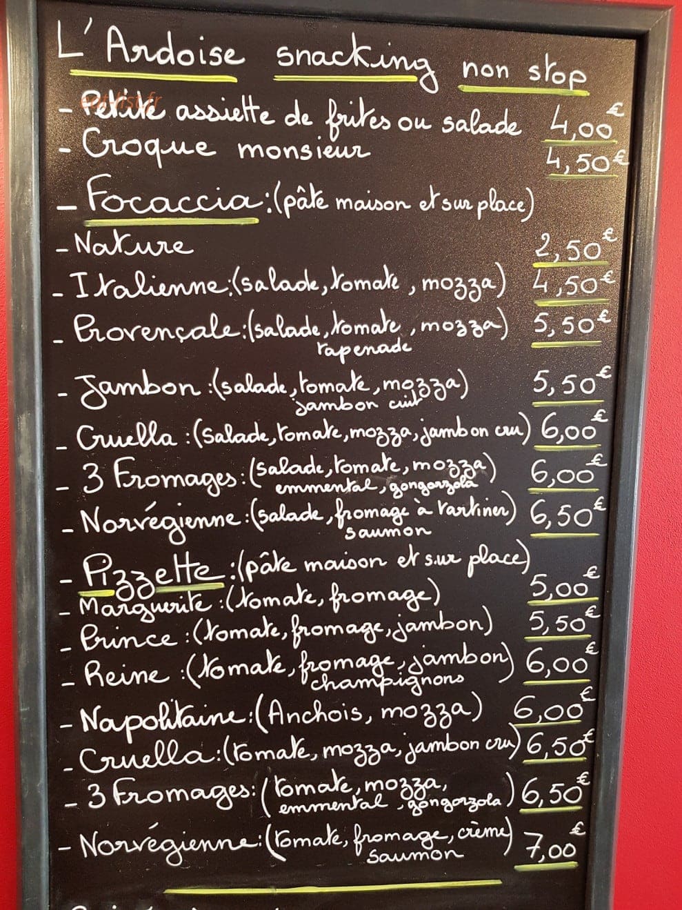 La Caz'amis — carte page 1