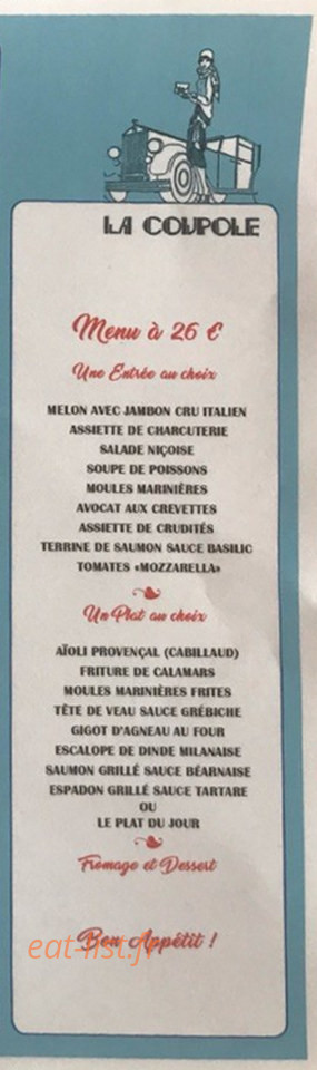 La Coupole — carte page 7