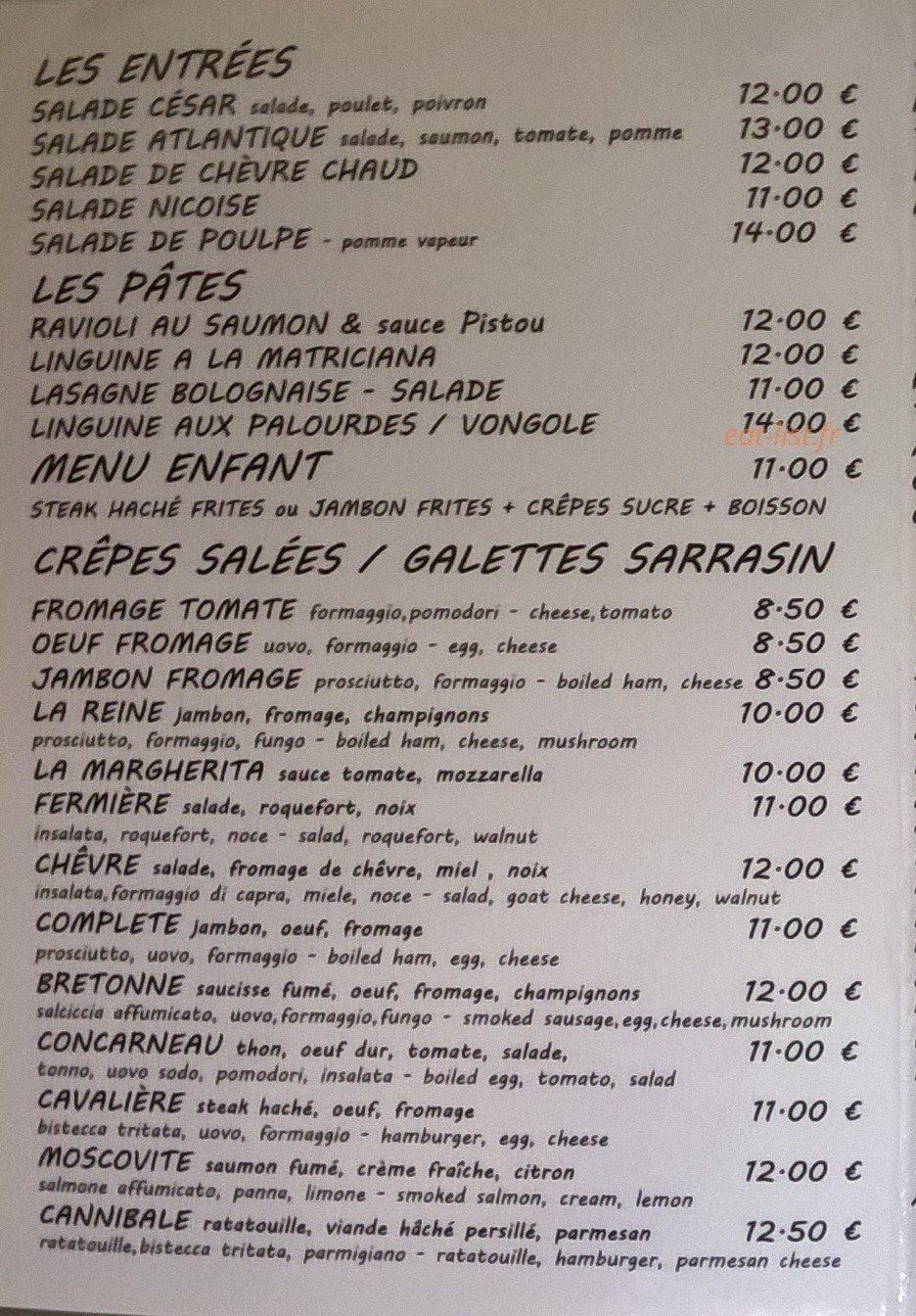 La Galetiere — carte page 1