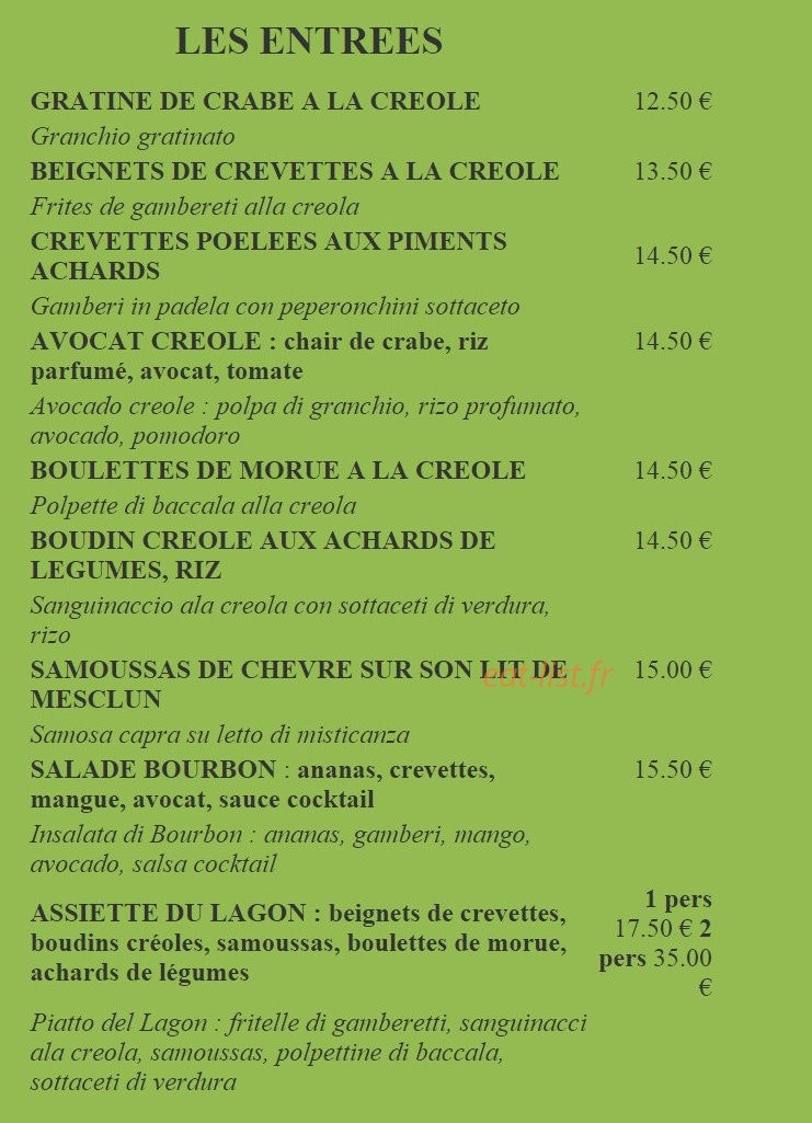 La Mandibule — carte page 1