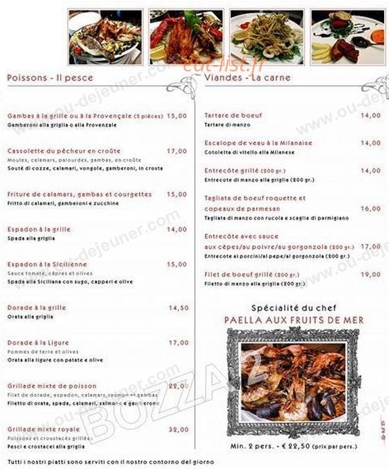 La Piazzetta — carte page 2