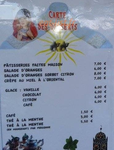 La Table Berbère — carte page 3