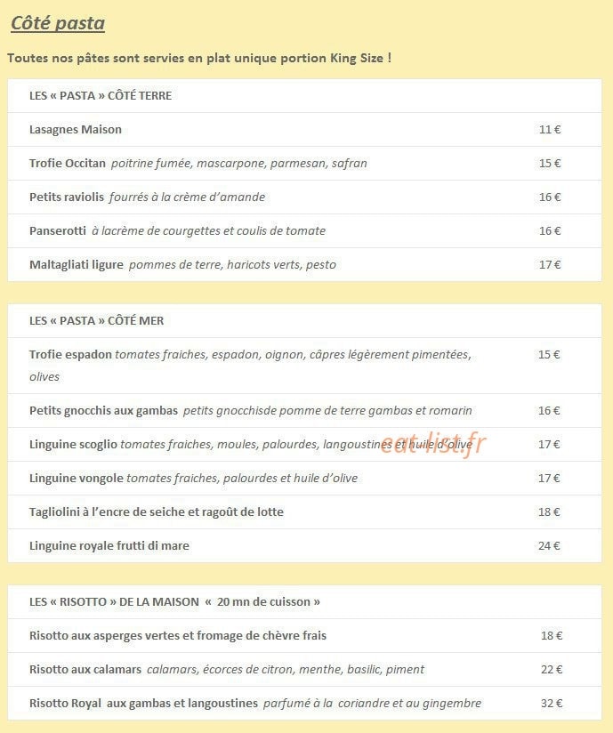 Le Lido — carte page 7