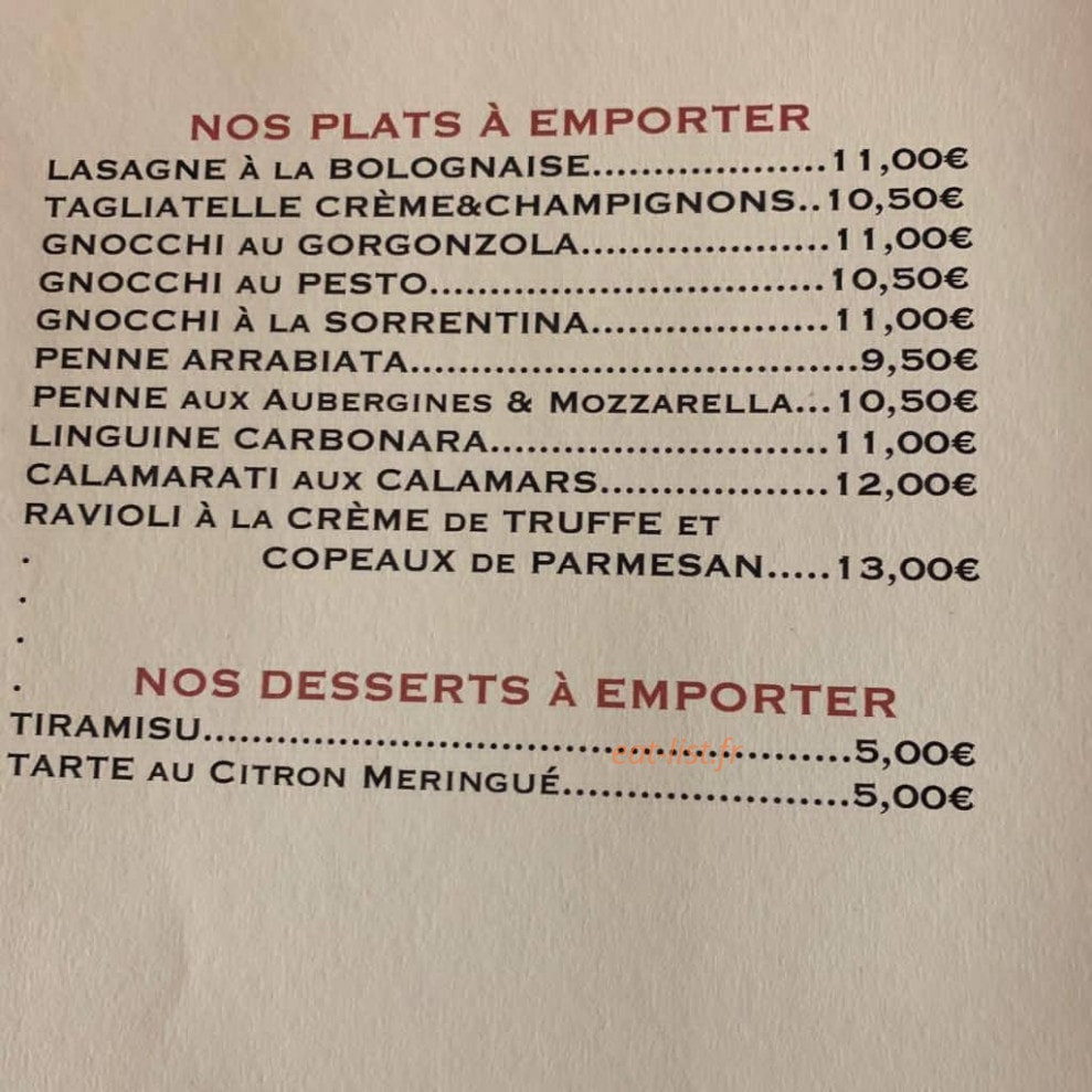 Le Napoli — carte page 1