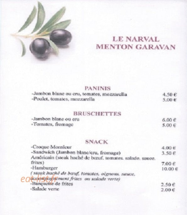 Le Narval — carte page 2