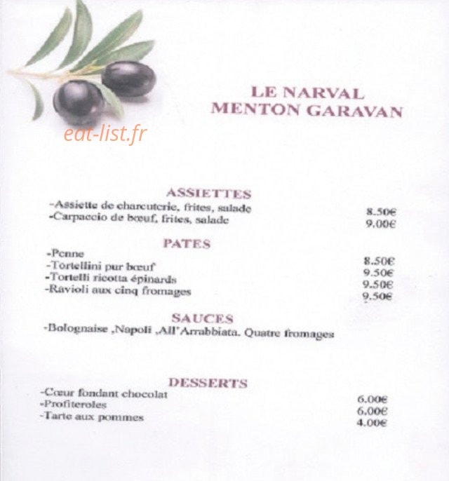 Le Narval — carte page 1