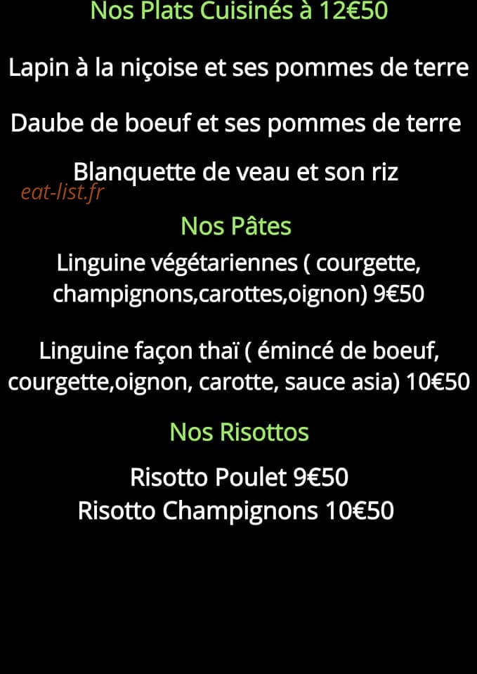 Le Quai 29 — carte page 1