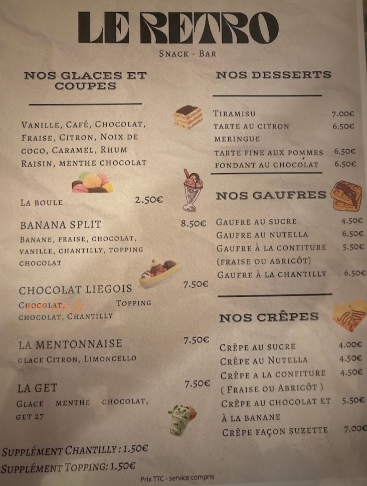 Le Retro — carte page 2