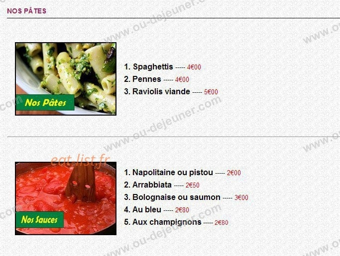 Le Vulcano — carte page 2