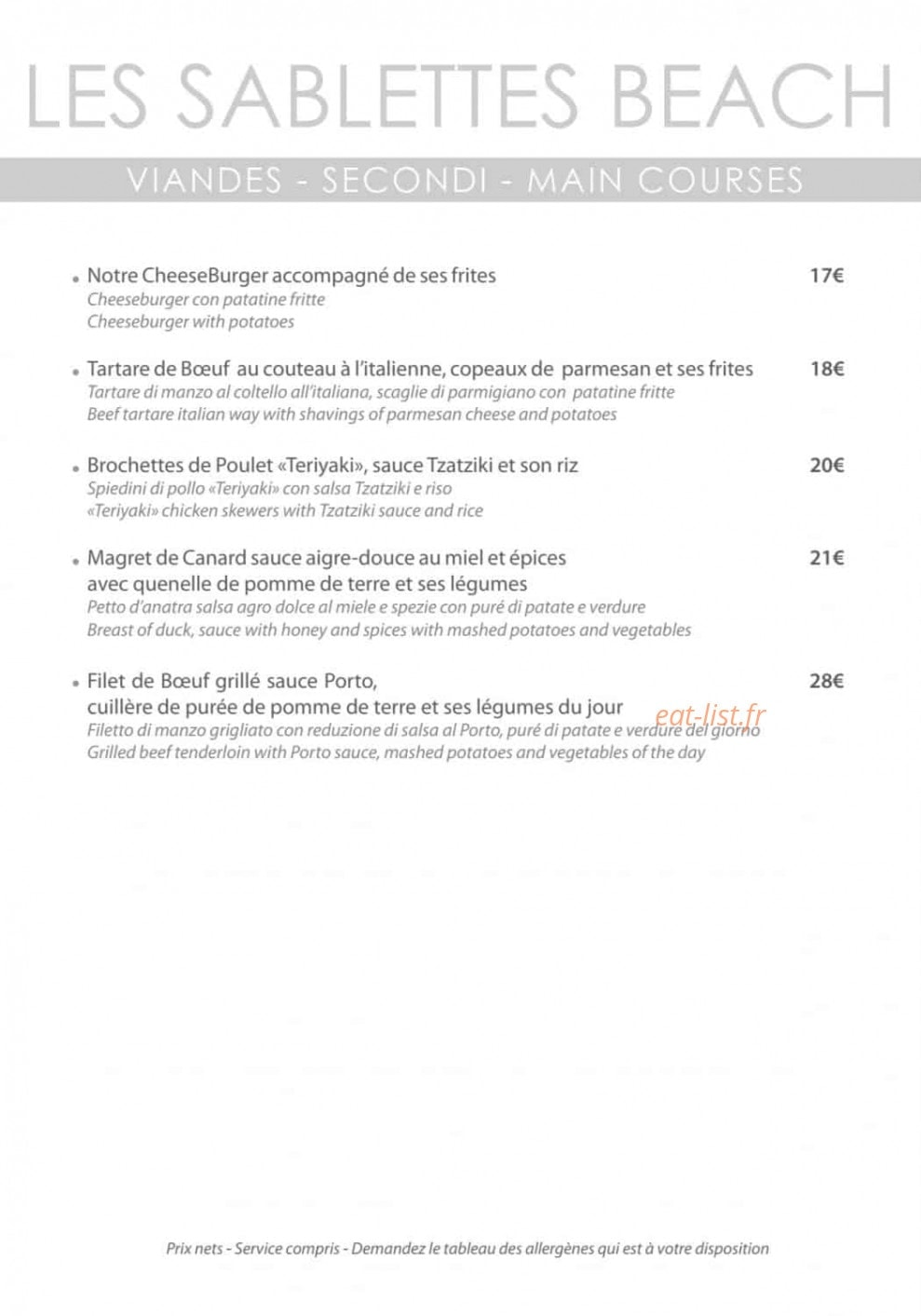 Les Sablettes Beach — carte page 4