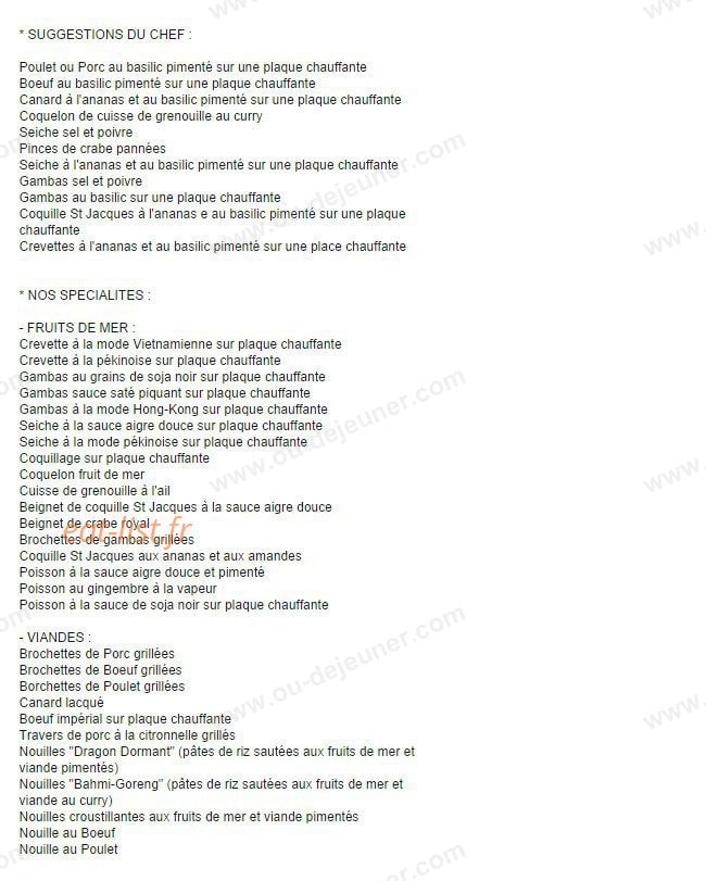 Lion de Chine — carte page 3