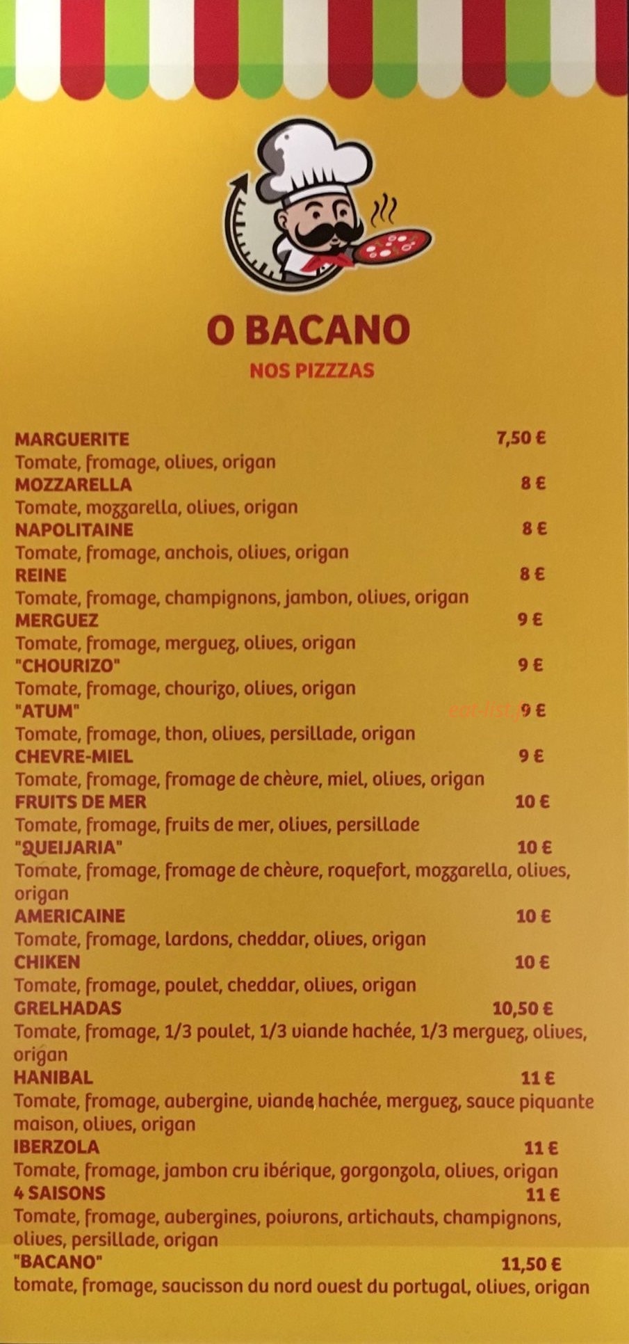 O'Bacano — carte page 2