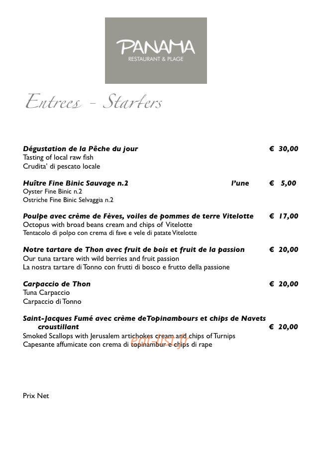 Panama plage — carte page 2