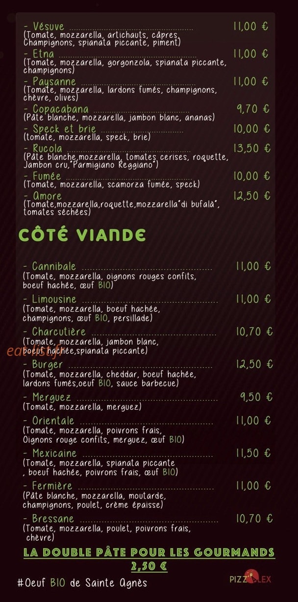 Pizz'Alex — carte page 5
