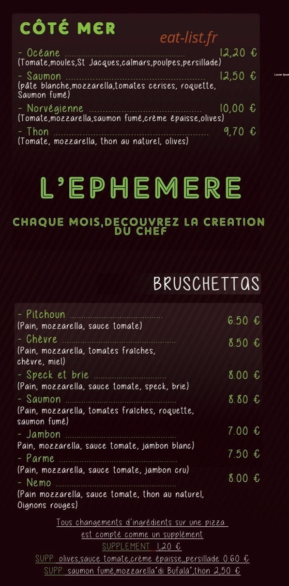 Pizz'Alex — carte page 6
