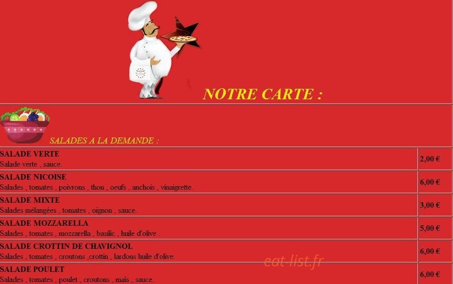 Pizza la frontière — carte page 1