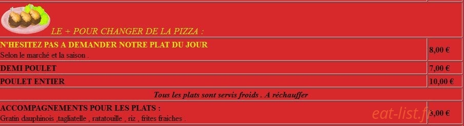 Pizza la frontière — carte page 2
