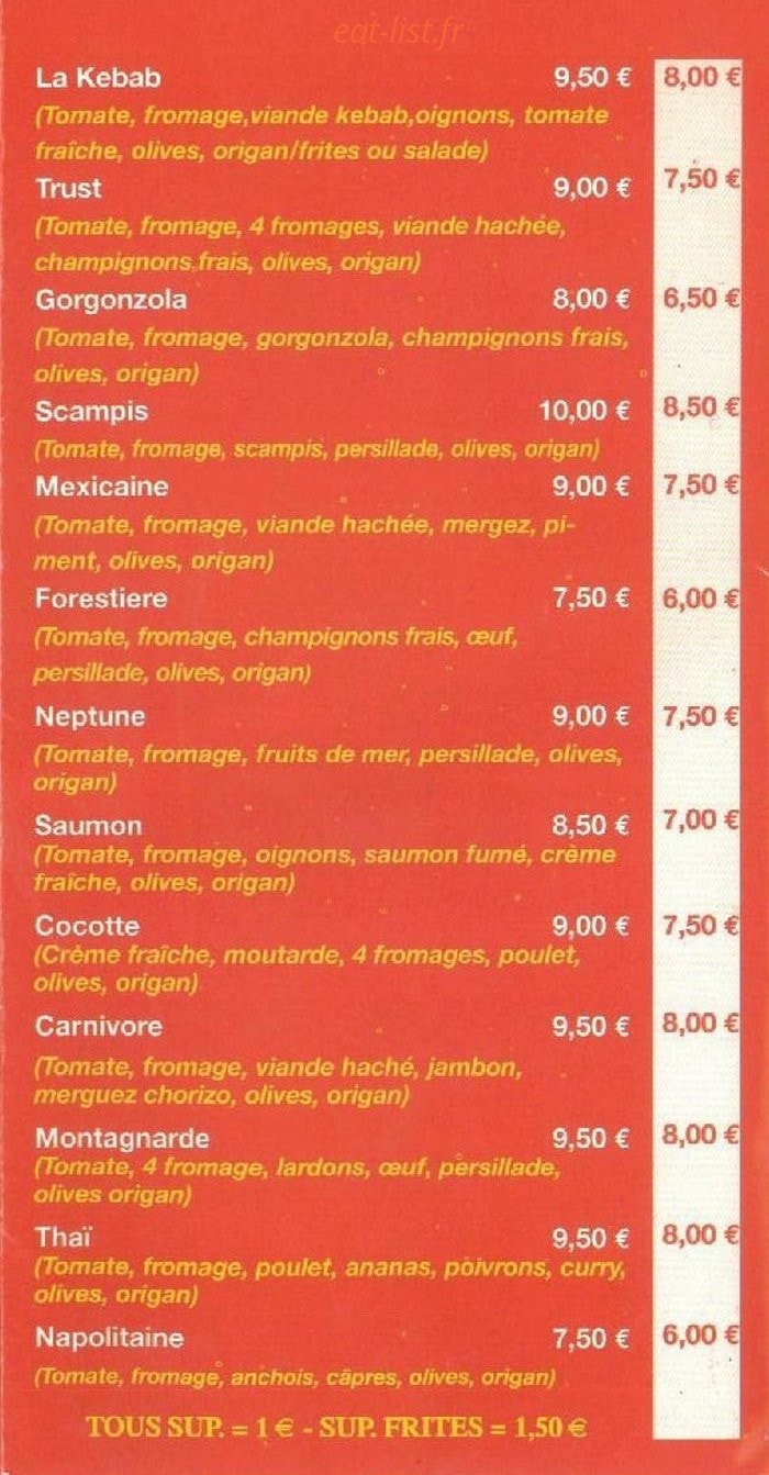 Pizza Trust — carte page 5