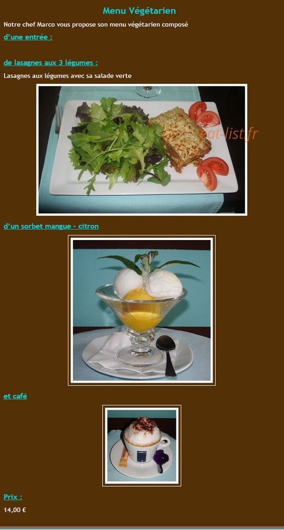 Restaurant Alkena — carte page 8