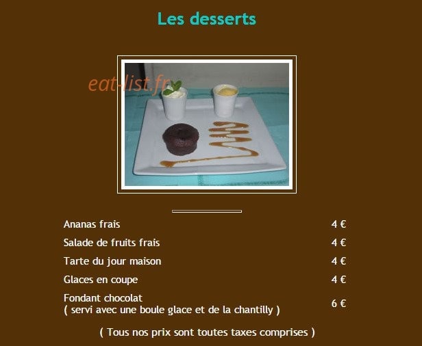 Restaurant Alkena — carte page 6