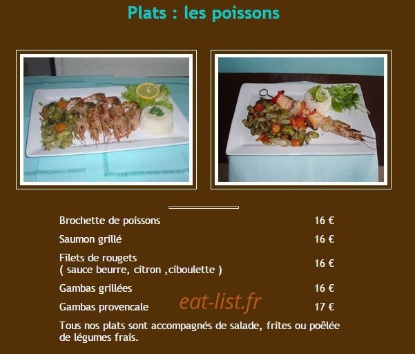 Restaurant Alkena — carte page 4