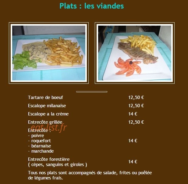 Restaurant Alkena — carte page 5