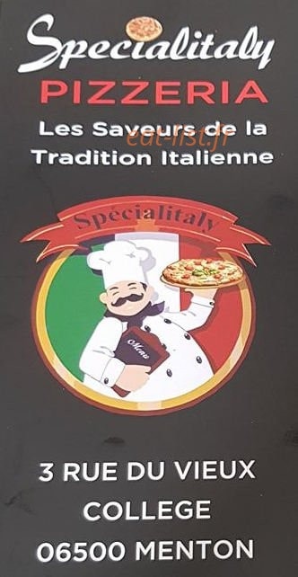 Specialitaly — carte page 1