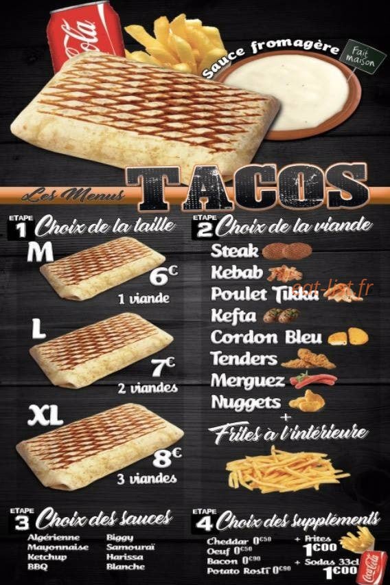 Tacos & Company — carte page 4