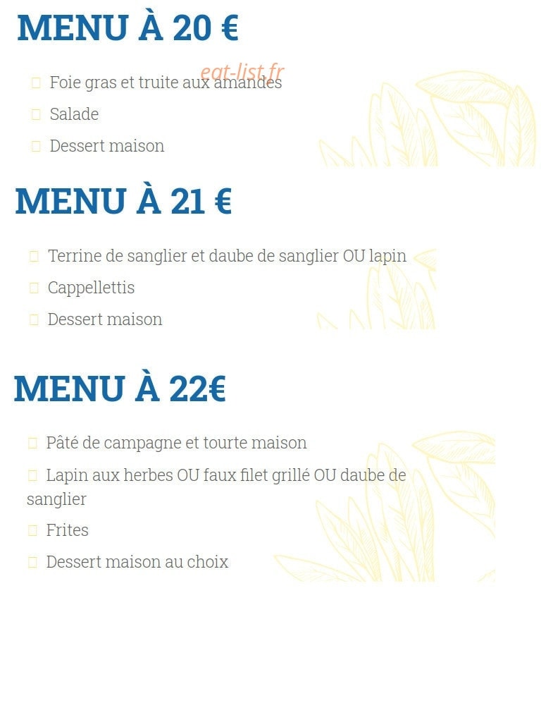 Le Saint Yves — carte page 2