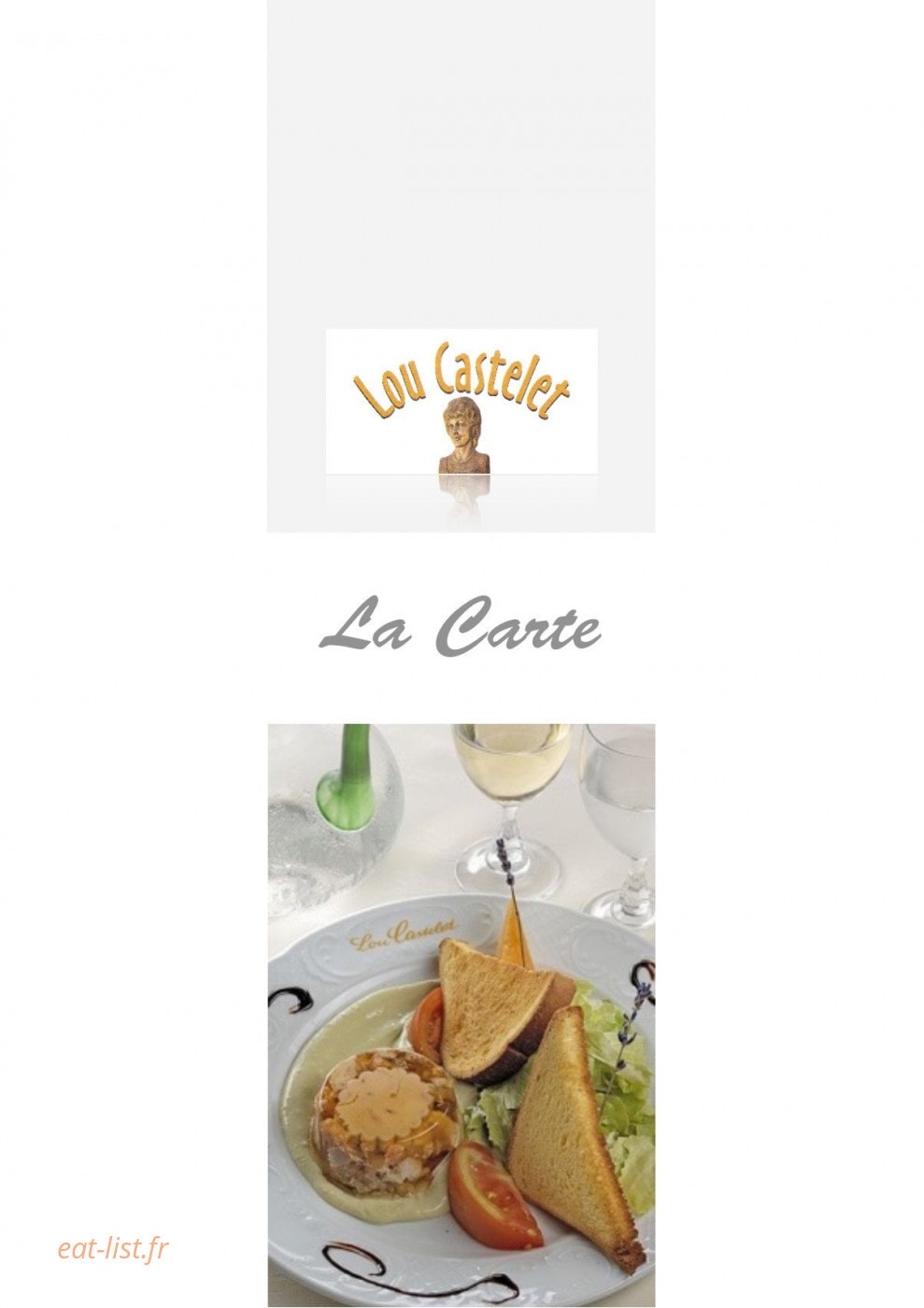 Chez Cathy — carte page 1