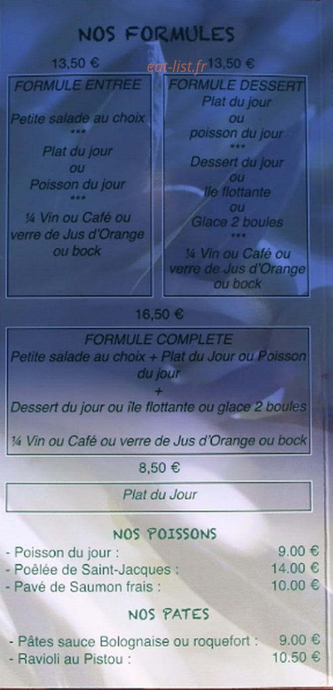 Chez Degun — carte page 2