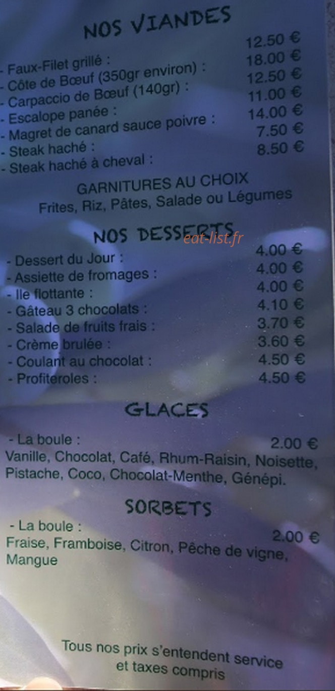 Chez Degun — carte page 3