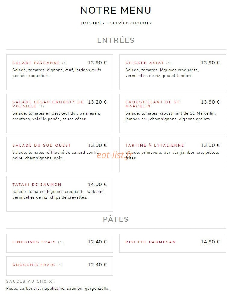 Les terrasses — carte page 1