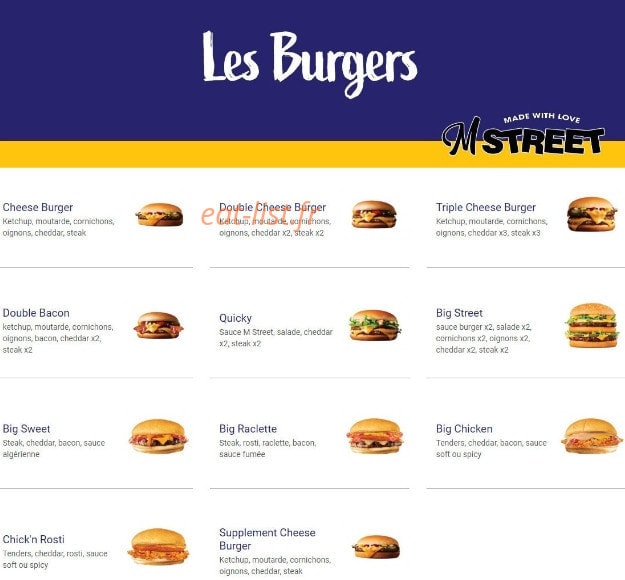 M Street — carte page 1